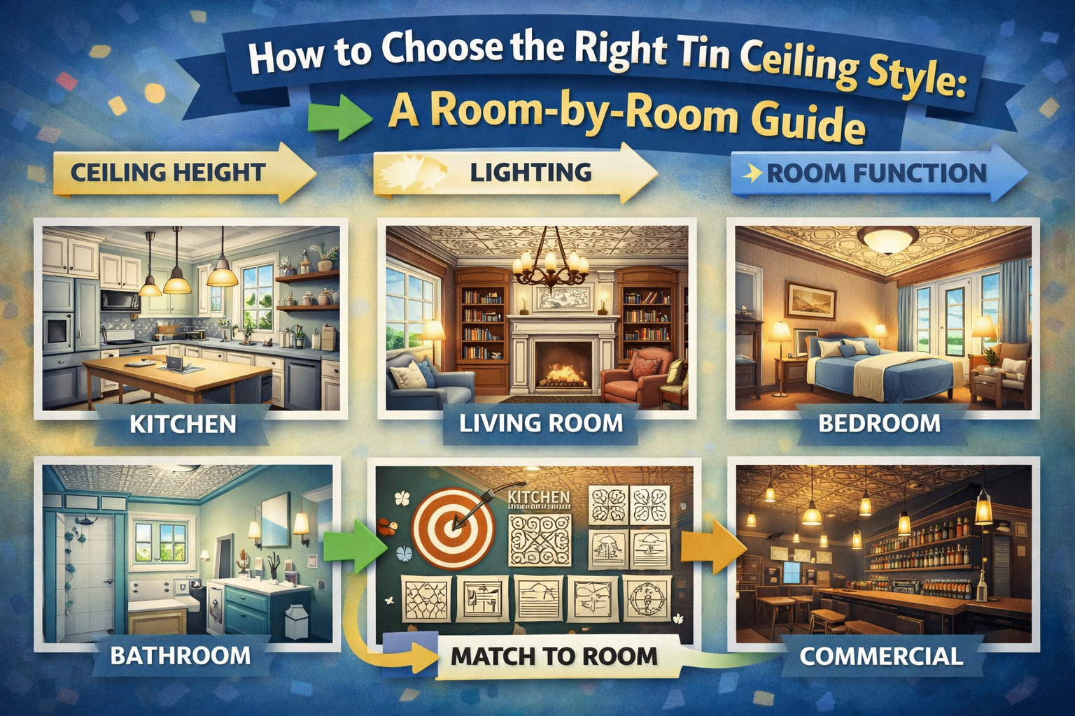 How to Choose the Right Tin Ceiling Style