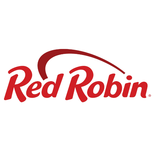 Red Robin logo in red on a white background