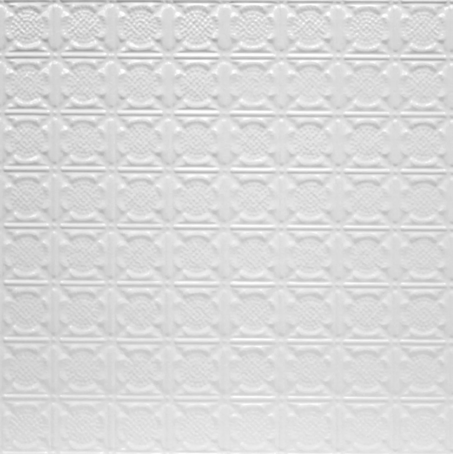 White textured wallpaper with geometric pattern.