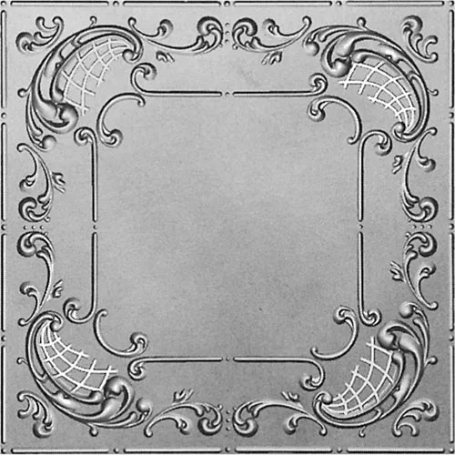 Decorative metallic ceiling tile with Musical Pattern 