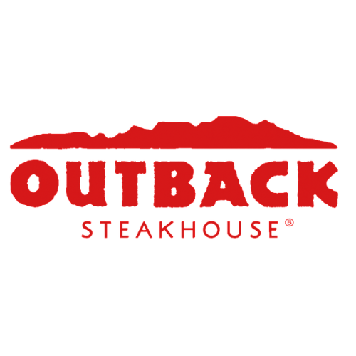 Outback Steakhouse logo with red text on a white background