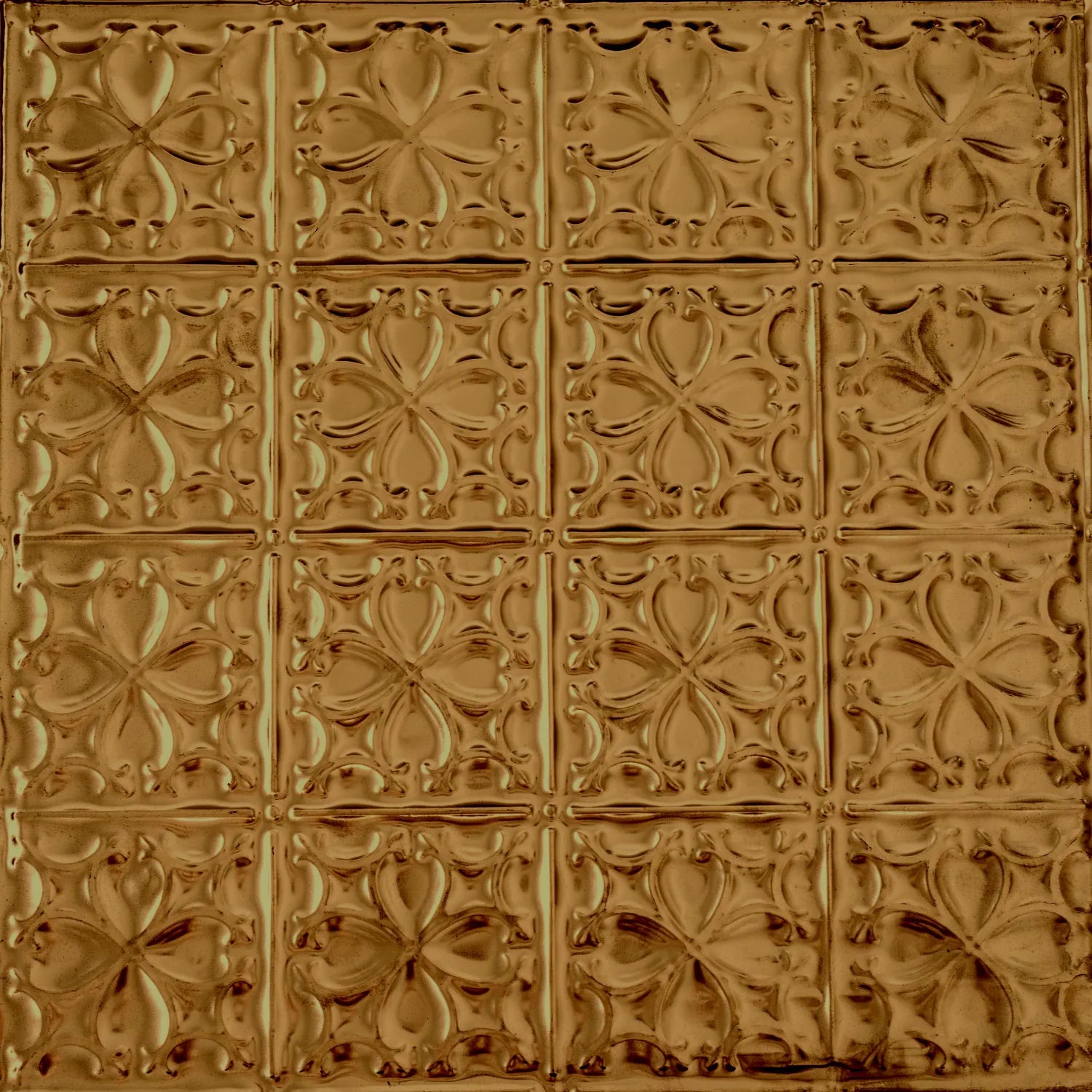 Decorative brown tile with a geometric pattern.