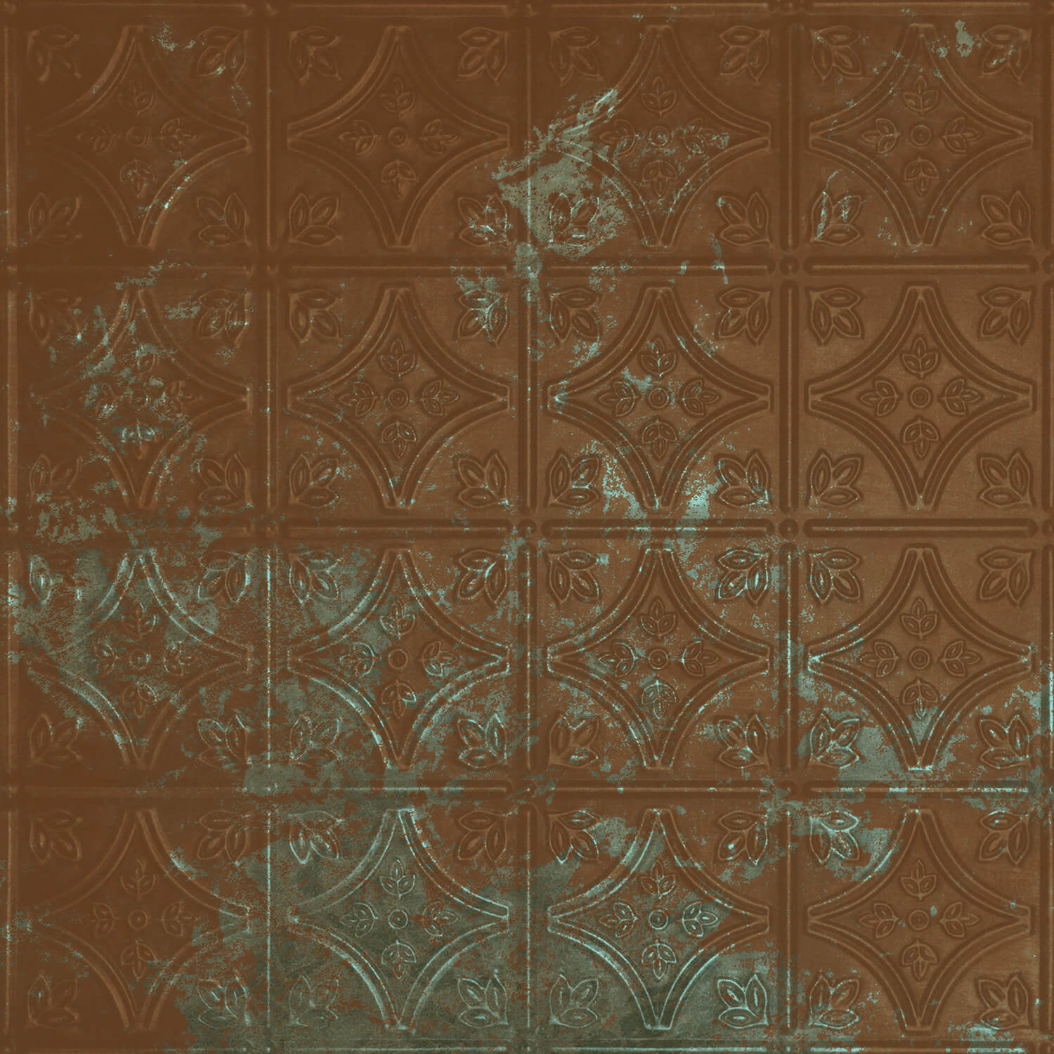 small_floral_finish_antique_copper_patina