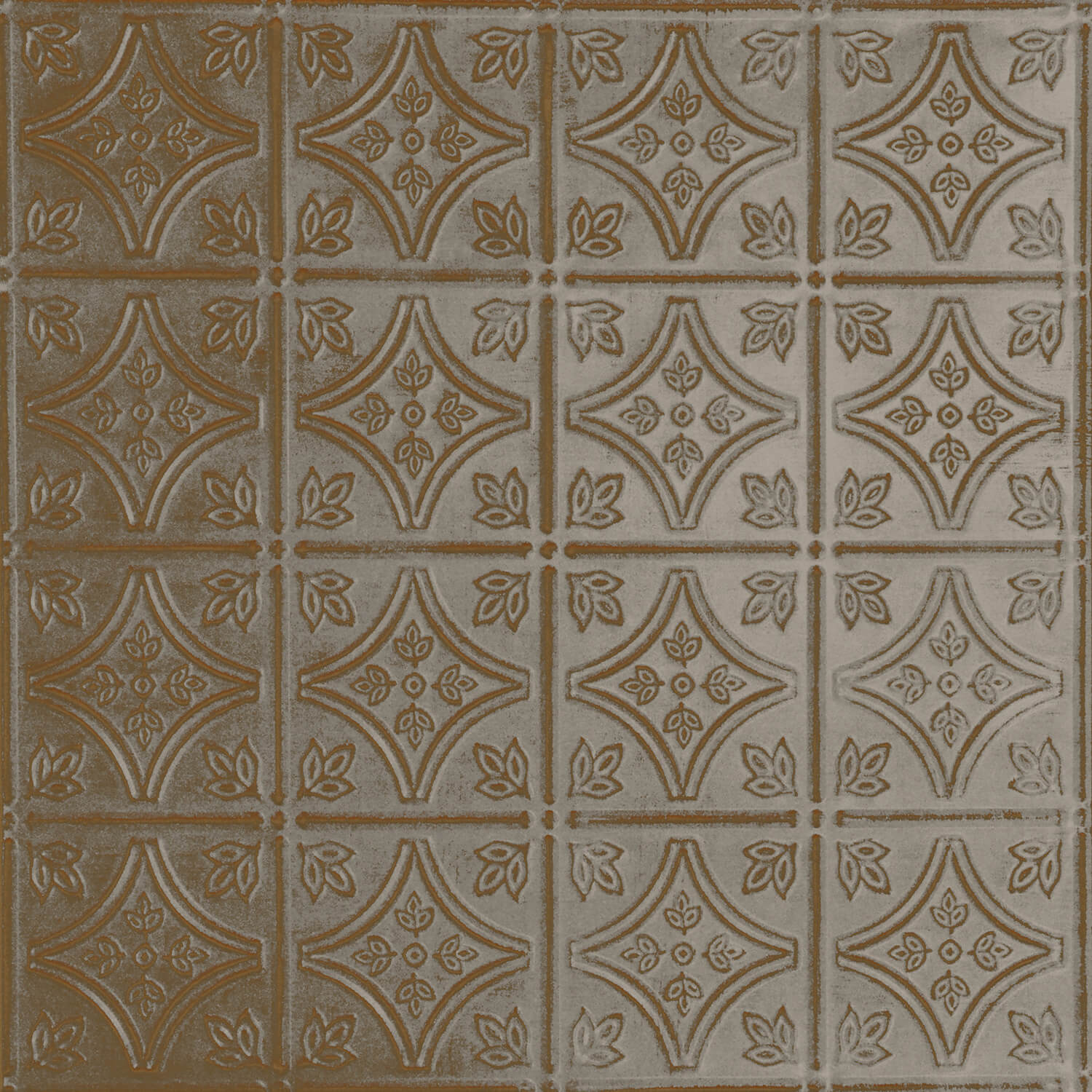 Patterned tile with decorative design on a beige background