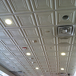 sunburst drop ceiling restaurant