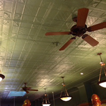 sunburst drop ceiling restaurant