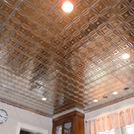 Rosebud Tin Ceiling and  Large Egg & Dart Cornice 