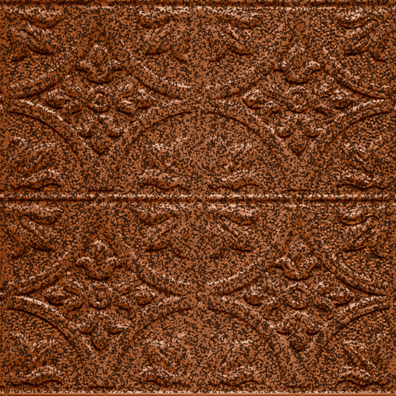 Tin Ceiling Tile Copper Vein Finish