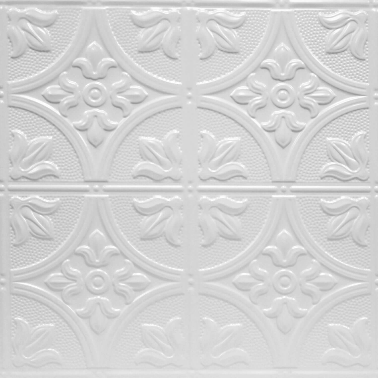 white  tin ceiling tiles