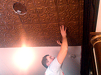 How to install a tin ceiling